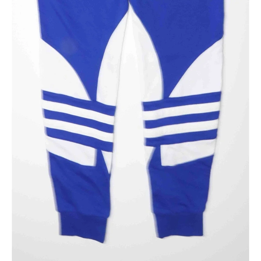 adidas Originals Blue Big Trefoil Outline Jogger Sweatpants GD27172 Youth Sz XL